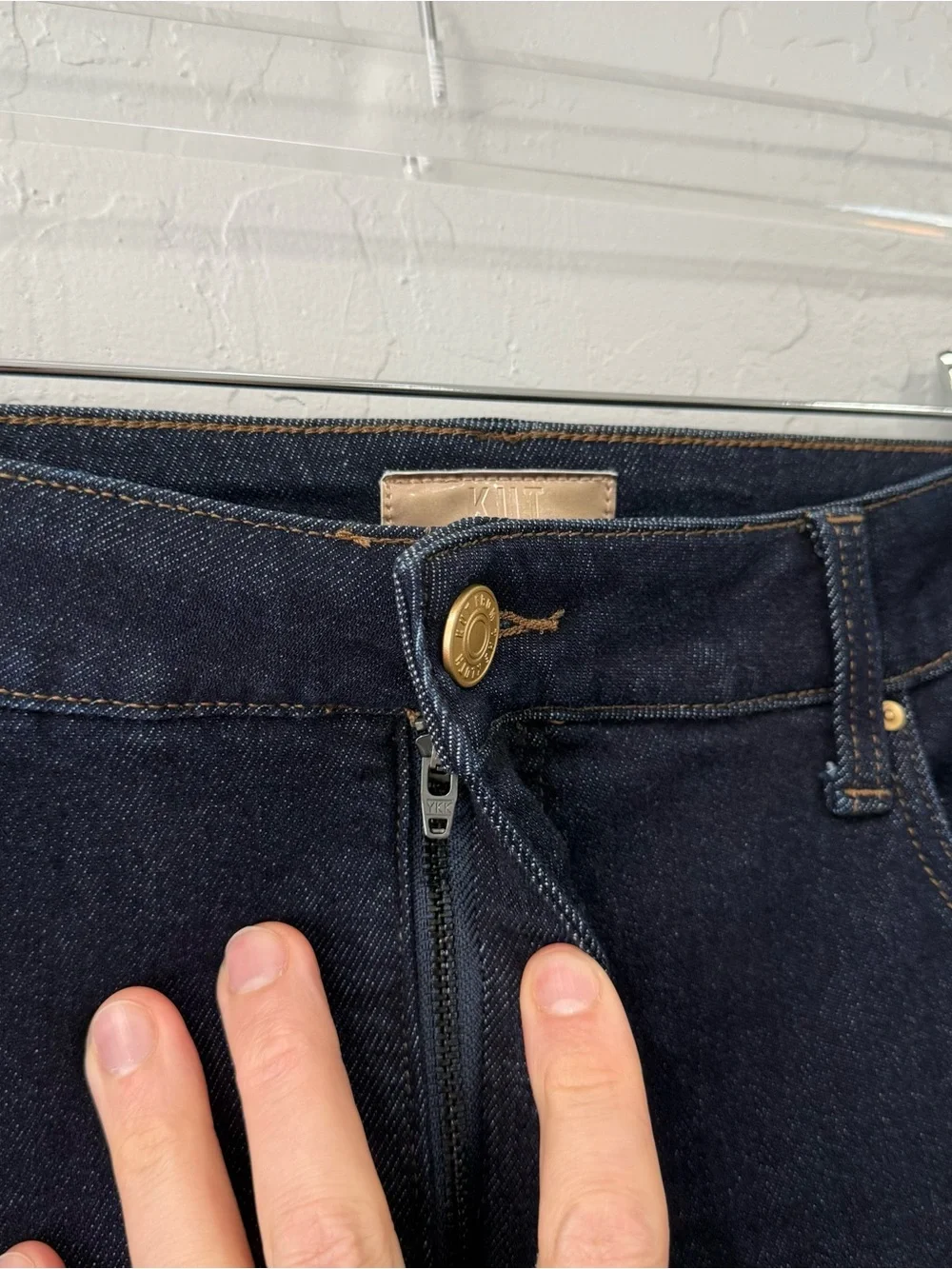 Kut from the Kloth Charlotte High Rise Jeans with Roll Up Cuffs Size 14 - Picture 6 of 9